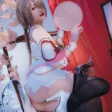 雪晴Astra《崩坏3 丽塔·浣溪沙旗袍》主题写真：56张全套美图