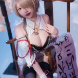 雪晴Astra《崩坏3 丽塔·浣溪沙旗袍》主题写真：56张全套美图