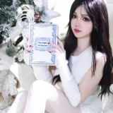 雪晴Astra《圣诞节 白雪》主题写真：123张全套美图，含2个视频