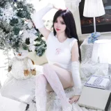 雪晴Astra《圣诞节 白雪》主题写真：123张全套美图，含2个视频