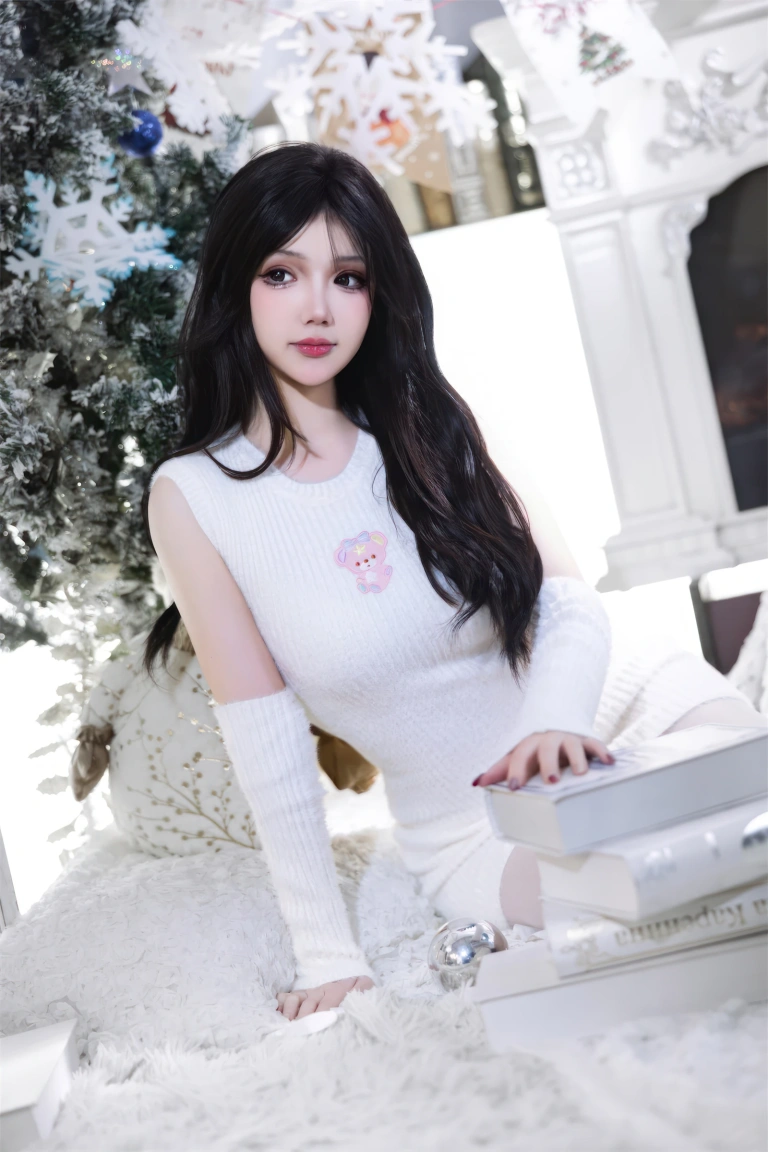 雪晴Astra《圣诞节 白雪》主题写真：123张全套美图，含2个视频