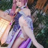 雪晴Astra《崩坏 星穹铁道 符玄》主题写真：66张全套美图