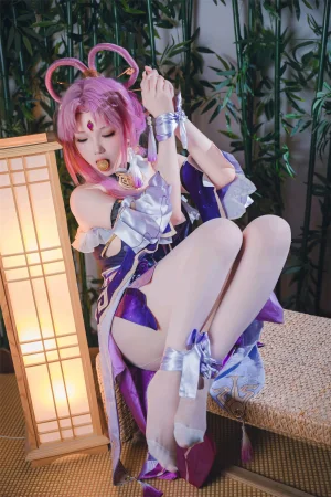 雪晴Astra《崩坏 星穹铁道 符玄》主题写真：66张全套美图