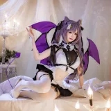 雪晴Astra《刻晴恶魔拘束睡衣》主题写真：20张全套美图，含4个视频