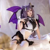 雪晴Astra《刻晴恶魔拘束睡衣》主题写真：20张全套美图，含4个视频