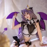 雪晴Astra《刻晴恶魔拘束睡衣》主题写真：20张全套美图，含4个视频