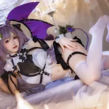 雪晴Astra《刻晴恶魔拘束睡衣》主题写真：20张全套美图，含4个视频