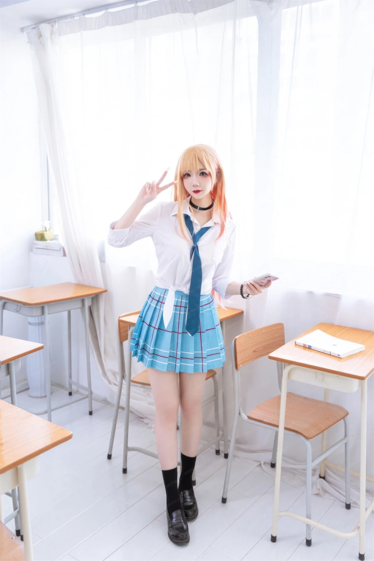 雪晴Astra《喜多川海梦JK》主题写真：44张全套美图