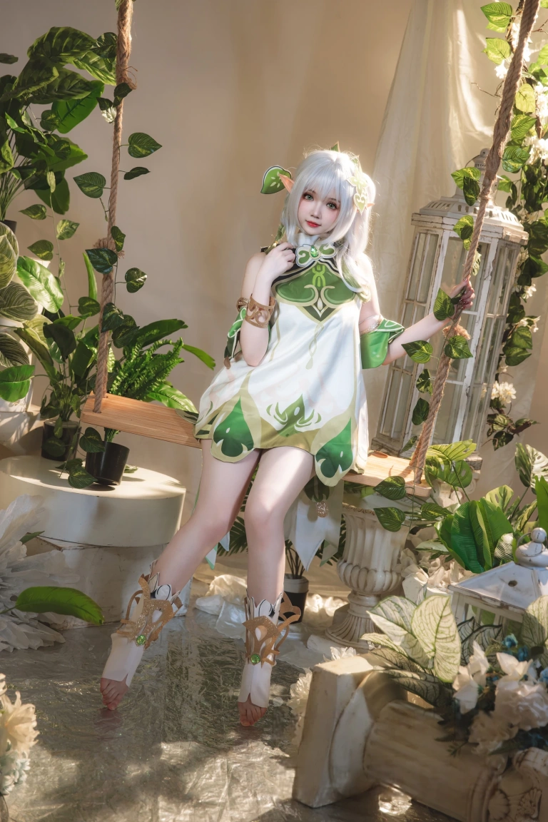 雪晴Astra《纳西妲》主题写真：26张全套美图