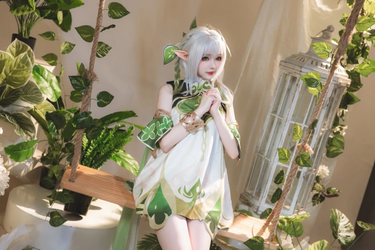雪晴Astra《纳西妲》主题写真：26张全套美图