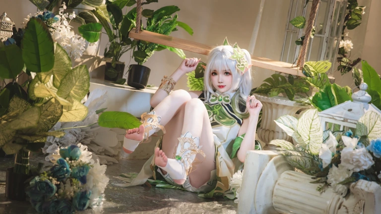 雪晴Astra《纳西妲》主题写真：26张全套美图