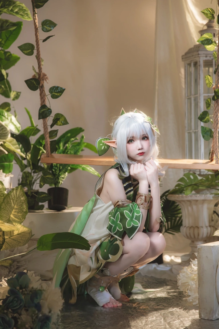 雪晴Astra《纳西妲》主题写真：26张全套美图