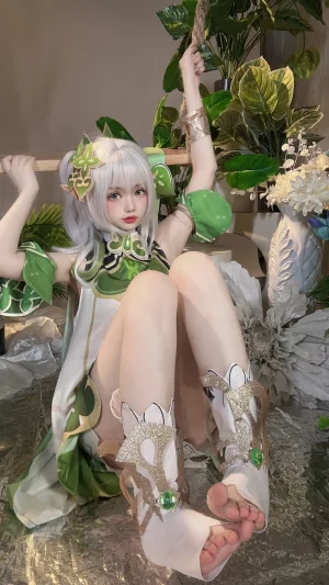 雪晴Astra《纳西妲》主题写真：26张全套美图