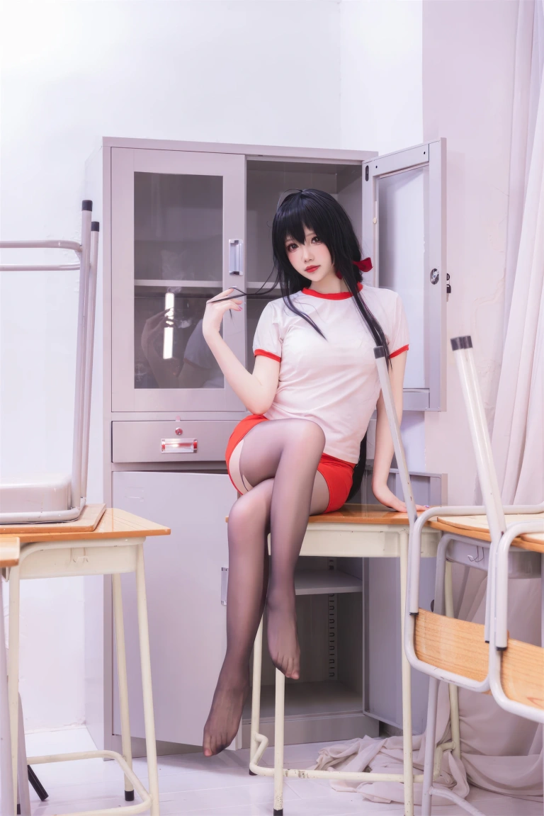 雪晴Astra《碧蓝航线 大凤体操服》主题写真：55张全套美图