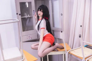 雪晴Astra《碧蓝航线 大凤体操服》主题写真：55张全套美图