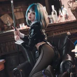 雪晴Astra《2024万圣节 柴郡魔术师》主题写真：60张全套美图，含1个视频