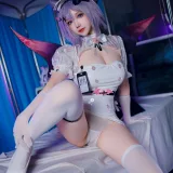 雪晴Astra《2024万圣节 护士刻晴》主题写真：66张全套美图，含4个视频