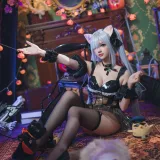 雪晴Astra《2024万圣节 雅努斯》主题写真：62张全套美图，含7个视频
