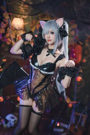 雪晴Astra《2024万圣节 雅努斯》主题写真：62张全套美图，含7个视频