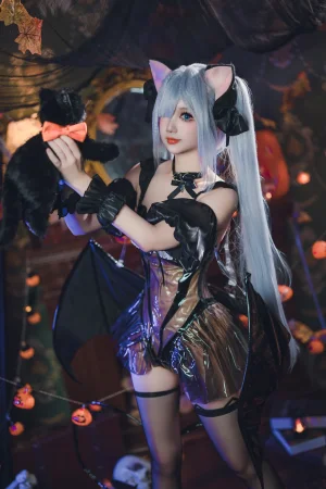 雪晴Astra《2024万圣节 雅努斯》主题写真：62张全套美图，含7个视频