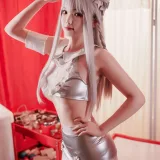 雪晴Astra《银发魔女护士实习日记》主题写真：74张全套美图，含6个视频