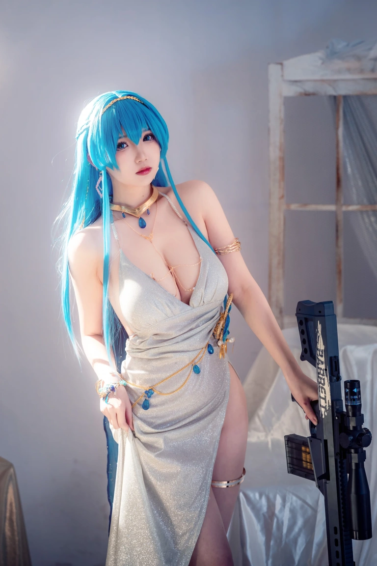 雪晴Astra《水晶派对海伦》主题写真：42张全套美图，含10个视频