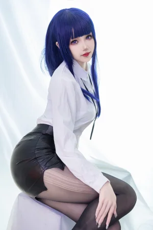 雪晴Astra《雷电将军OL》主题写真：62张全套美图，含1个视频