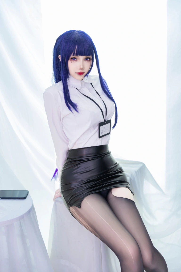 雪晴Astra《雷电将军OL》主题写真：62张全套美图，含1个视频
