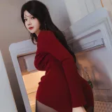 雪晴Astra《红裙黑丝小娇妻》主题写真：65张全套美图，含2个视频