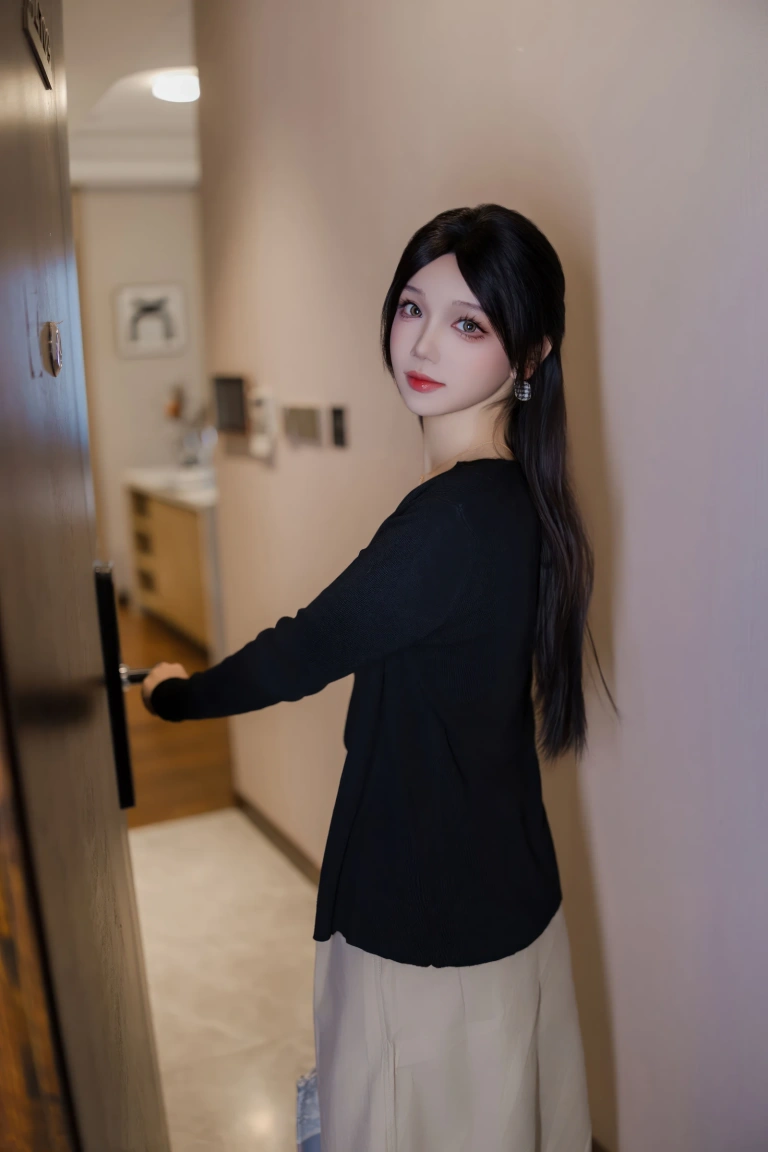 雪晴Astra《邻家姐姐西装半身裙》主题写真：90张全套美图，含3个视频