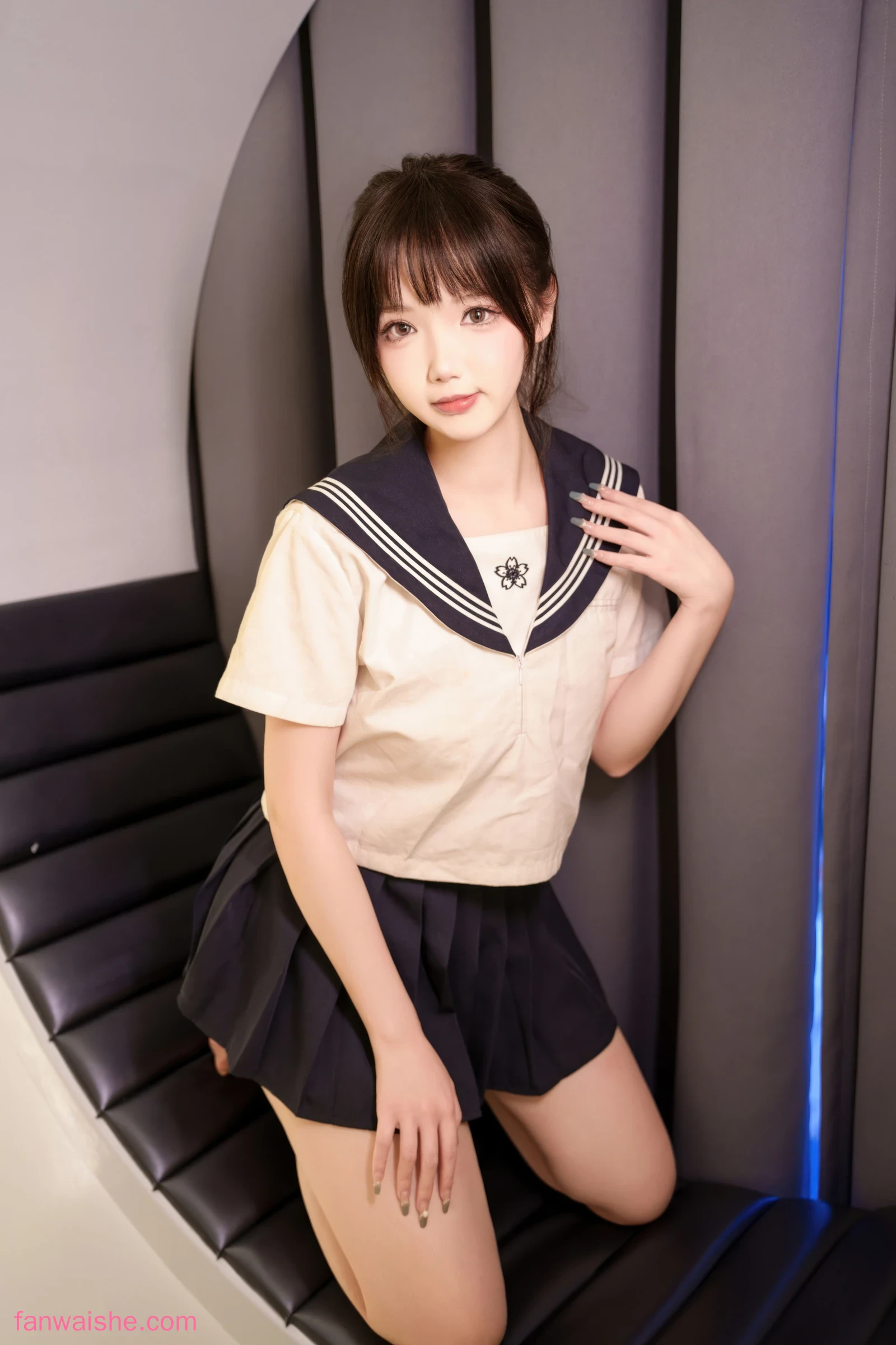 雪晴Astra 雪晴Astra NO.86 - 牛奶丝透明黏滑体操服