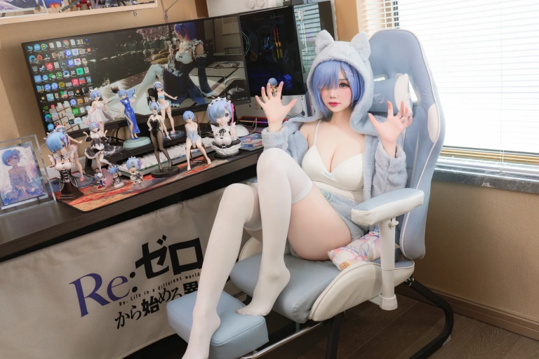 雪晴Astra《蕾姆猫猫》主题写真：13张全套美图