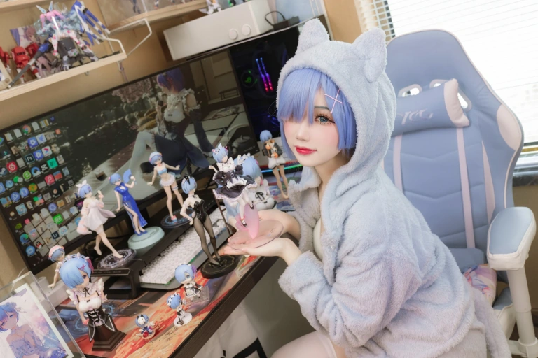雪晴Astra《蕾姆猫猫》主题写真：13张全套美图
