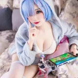 雪晴Astra《蕾姆猫猫》主题写真：13张全套美图
