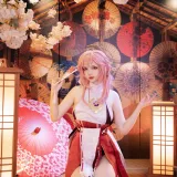 雪晴Astra《原神 八重神子》主题写真：60张全套美图，含2个视频