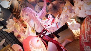 雪晴Astra《原神 八重神子》主题写真：60张全套美图，含2个视频