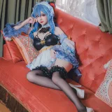 雪晴Astra《甘雨 女仆》主题写真：31张全套美图，含1个视频