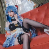 雪晴Astra《甘雨 女仆》主题写真：31张全套美图，含1个视频