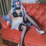 雪晴Astra《甘雨 女仆》主题写真：31张全套美图，含1个视频