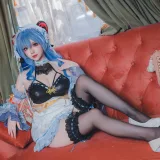 雪晴Astra《甘雨 女仆》主题写真：31张全套美图，含1个视频