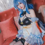 雪晴Astra《甘雨 女仆》主题写真：31张全套美图，含1个视频