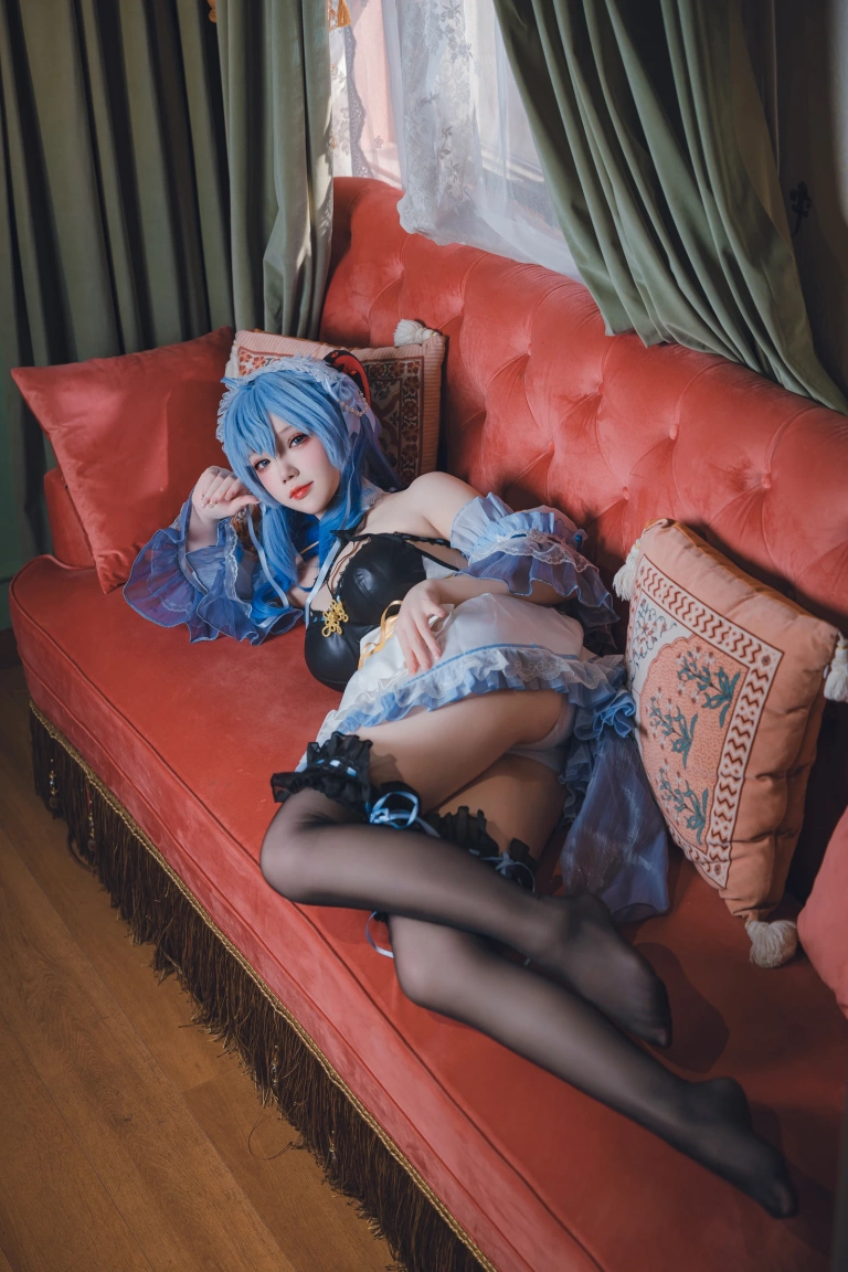 雪晴Astra《甘雨 女仆》主题写真：31张全套美图，含1个视频