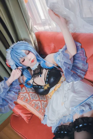 雪晴Astra《甘雨 女仆》主题写真：31张全套美图，含1个视频