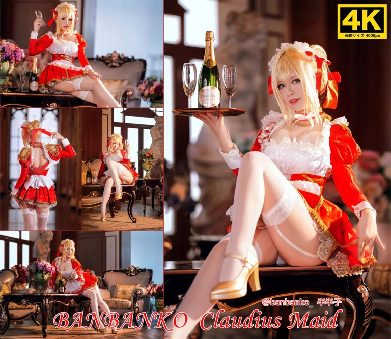 半半子 BANBANKO《Claudius Maid ネロ・クラウディウス》主题写真：43张全套美图