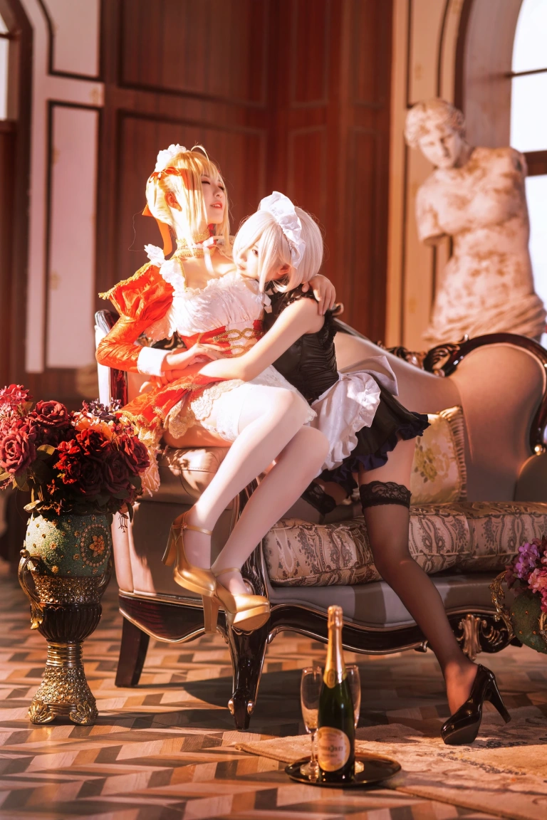 半半子 BANBANKO《Claudius x Kyrielight Maid（&面饼仙儿）》主题写真：22张全套美图