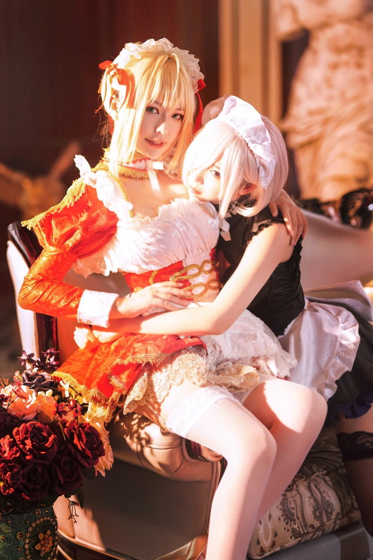 半半子 BANBANKO《Claudius x Kyrielight Maid（&面饼仙儿）》主题写真：22张全套美图