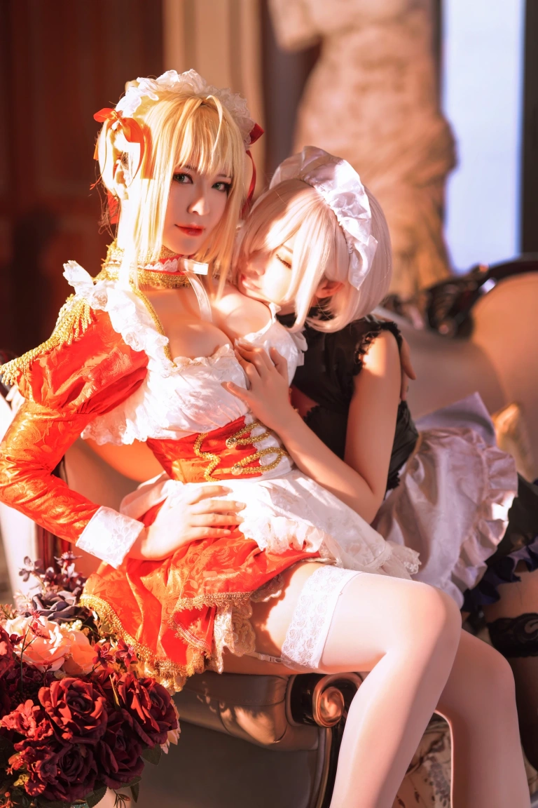 半半子 BANBANKO《Claudius x Kyrielight Maid（&面饼仙儿）》主题写真：22张全套美图