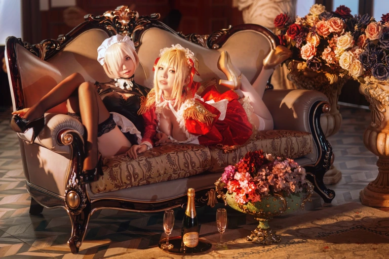 半半子 BANBANKO《Claudius x Kyrielight Maid（&面饼仙儿）》主题写真：22张全套美图