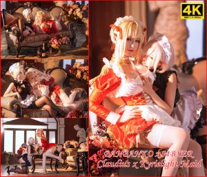 半半子 BANBANKO《Claudius x Kyrielight Maid（&面饼仙儿）》主题写真：22张全套美图