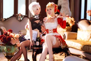 半半子 BANBANKO《Claudius x Kyrielight Maid（&面饼仙儿）》主题写真：22张全套美图